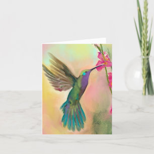 Carte de voeux BLANK Hummingbird