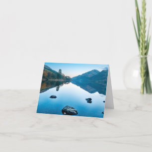 Carte de vœux bleue Loch Eck