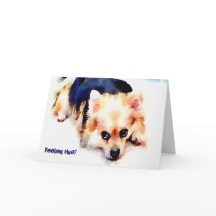 Carte de voeux bleue se sentante