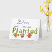 Carte de voeux Bloom (Fleur jaune)