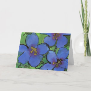 Carte de voeux Blue Geraniums