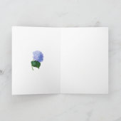 Carte de voeux Blue Hydrangea (Intérieur)