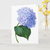 Carte de voeux Blue Hydrangea (Fleur jaune)