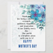 Carte de voeux Blue Lover Flat (Devant)