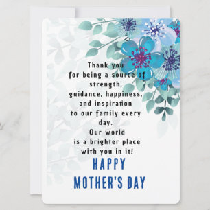 Carte de voeux Blue Lover Flat