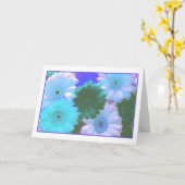 Carte de voeux Blue Moon (Fleur jaune)