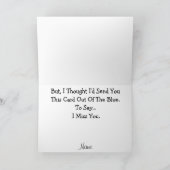 Carte de voeux Blue Phrases (Customisez-La) (Intérieur)