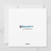 Carte de voeux Blue Portugal Door (Dos)