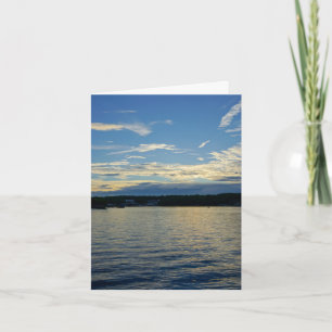 Carte de voeux Blue Sunset Lake Of Ozarks