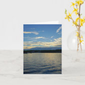 Carte de voeux Blue Sunset Lake Of Ozarks (Fleur jaune)