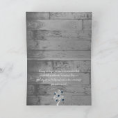 Carte de voeux Blue Valentine Hearts Tree (Intérieur)