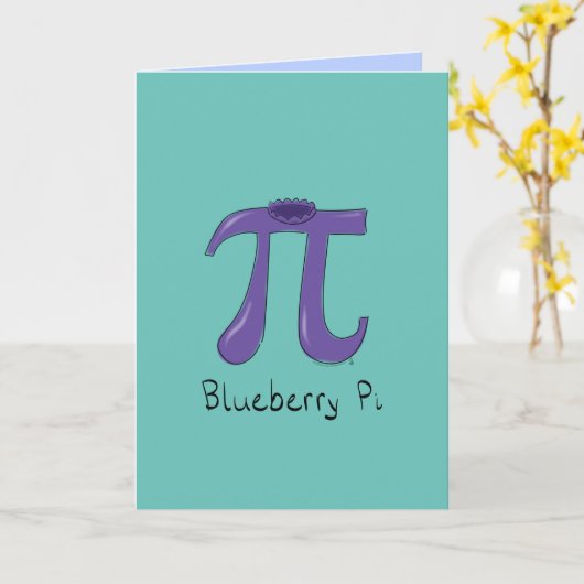 Carte de voeux Blueberry Pi (Fleur jaune)