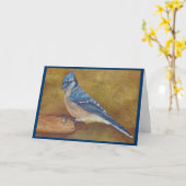 Carte de voeux Bluejay (Fleur jaune)