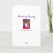Carte de voeux Blushing Beauty (Dos)
