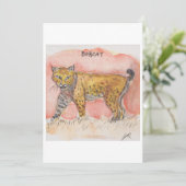 Carte de vœux Bobcat (Debout devant)
