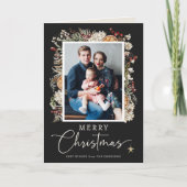 Carte de voeux Boho Botanical Christmas (Devant)