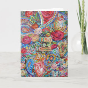 Carte de voeux Boho Paisley Love