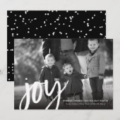 Carte de vœux Bold Joy Holiday (Devant / Derrière)