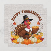 Carte de voeux bon thanksgiving (Devant / Derrière)