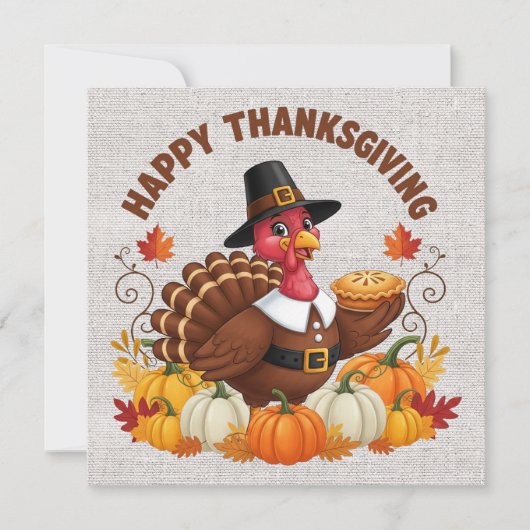 Carte de voeux bon thanksgiving (Devant)