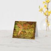 Carte de voeux bon thanksgiving (Fleur jaune)