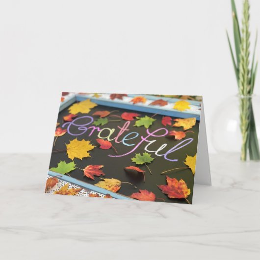 Carte de voeux bon thanksgiving (Devant)