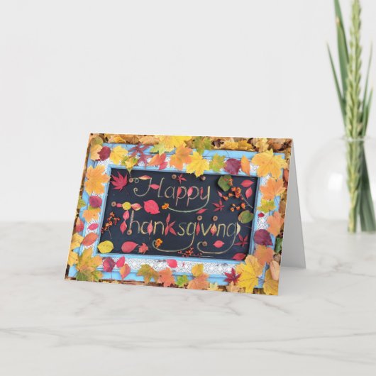 Carte de voeux bon thanksgiving (Devant)
