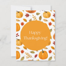 Carte de voeux bon thanksgiving