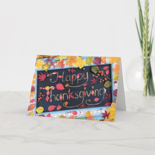 Carte de voeux bon thanksgiving (Devant)