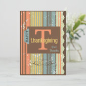 Carte de voeux bon thanksgiving - (Debout devant)