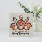 Carte de voeux bon thanksgiving (Debout devant)