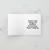 Carte de voeux bon thanksgiving Angel (Intérieur)