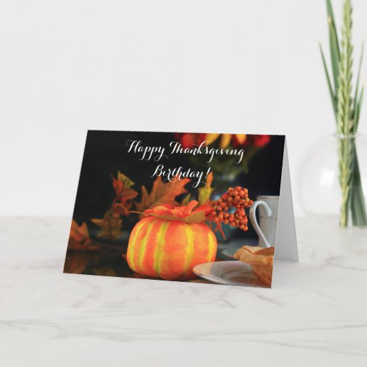 Carte de voeux bon thanksgiving Anniversaire (Devant)