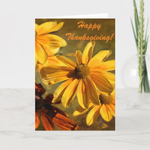 Carte de voeux bon thanksgiving en Orange
