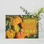 Carte de voeux Bon thanksgiving Gourds (Debout devant)