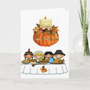 Carte de voeux bon thanksgiving jour
