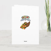 Carte de voeux bon thanksgiving jour (Dos)