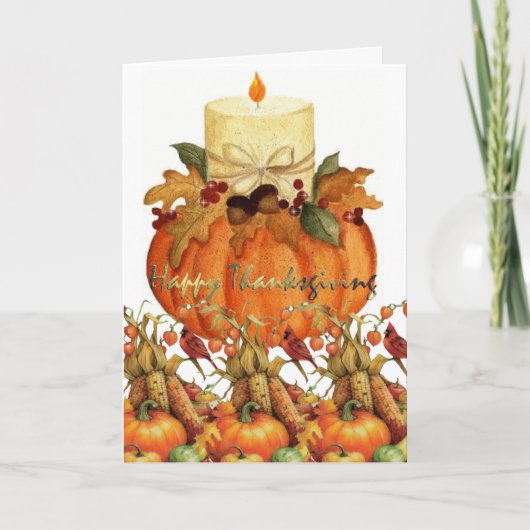 Carte de voeux bon thanksgiving jour (Devant)