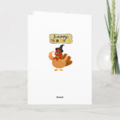 Carte de voeux bon thanksgiving jour (Dos)