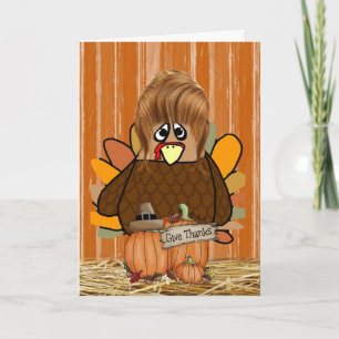 Carte de voeux bon thanksgiving jour