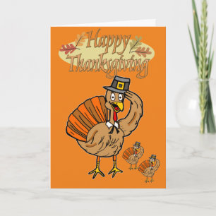 Carte de voeux bon thanksgiving jour