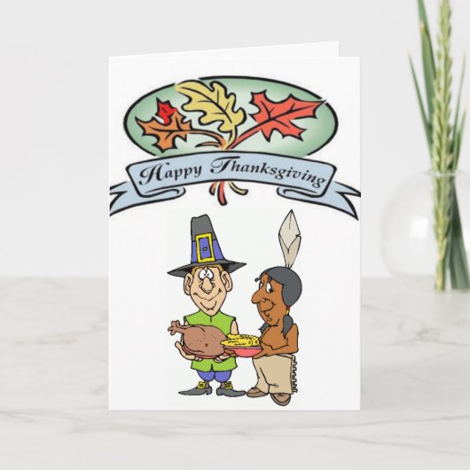 Carte de voeux bon thanksgiving jour (Devant)