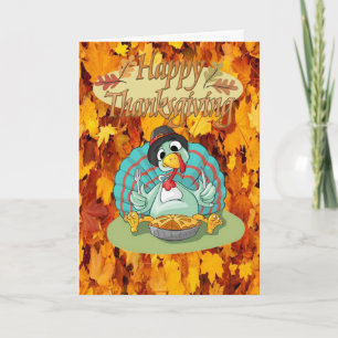 Carte de voeux bon thanksgiving jour