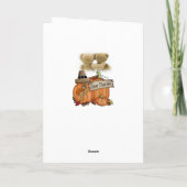 Carte de voeux bon thanksgiving jour (Dos)