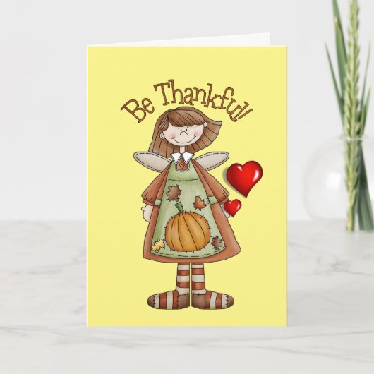 Carte de voeux bon thanksgiving jour (Devant)
