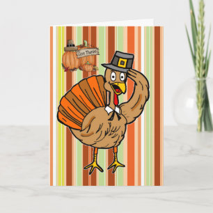 Carte de voeux bon thanksgiving jour