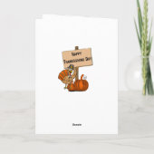 Carte de voeux bon thanksgiving jour (Dos)