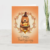 Carte de voeux bon thanksgiving Oear Cute (Devant)