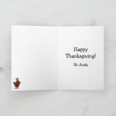 Carte de voeux Bon thanksgiving personnalisable (Intérieur)
