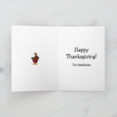 Carte de voeux Bon thanksgiving personnalisable (Intérieur)